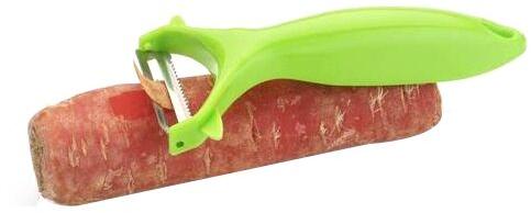 Plastic Steel Carrot Peeler, Color : Green Color