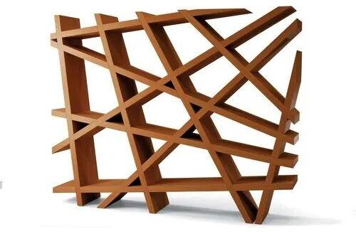 Wooden Bookshelf, Color : Brown