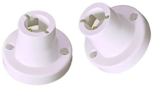 White MORSEL Plastic Batten Bulb Holder, For WALL DECORE