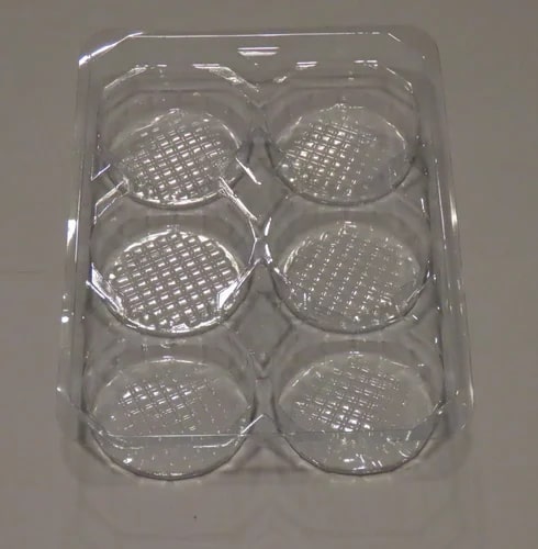 Plain HIPS Cupcake Packaging Tray, Shape : Rectangular