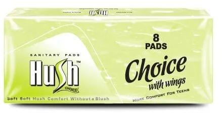 Hush Sanitary Pads, Packaging Type : Packet