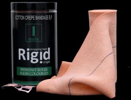 1Mile Rigid Strapping Crepe Bandage 10cm, Color : Flesh