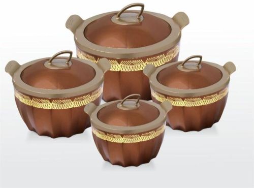 Brown Omate 4 Pcs Serving Bowl Set, For Kitchen Use, Shape : Round