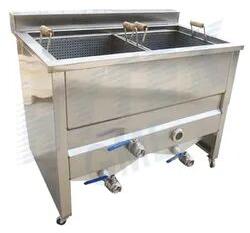 Hytek Gme Stainless Steel Deep Fat Fryer, Color : Silver