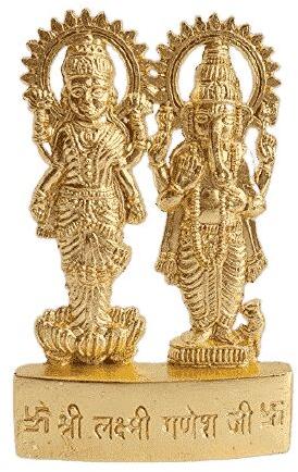 MINI ASHTDHATU LAKSHMI GANESHA METAL STATUE, For Gifting, Home, Temple, Style : Stylish
