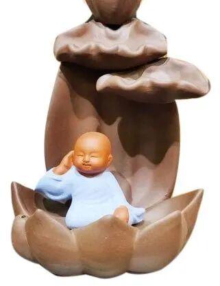 Ceramic Setting Monk Statue, Packaging Type : Box