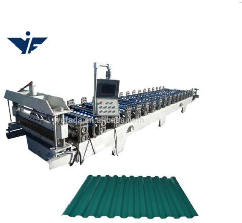 Colored Steel Roofing Sheet Roll Forming Machine