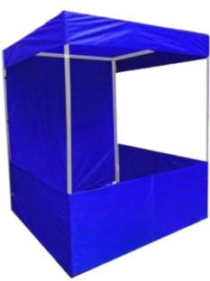 Adscope India Plain Polyester Blue Tatron Fabric Canopy, For Garden, Outdoor Camping, Size : 6'x6'x7'