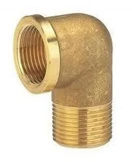 Brass Elbow, Color : Golden