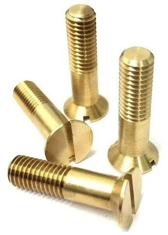 Brass Machine Screw, Color : Golden