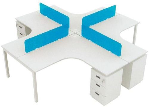 L Shaped 4 Seater Workstation