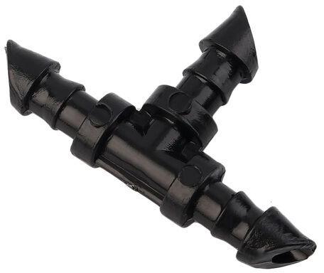 HDPE Double Barbed Tee, For Irrigation Water Pipe, Color : Black