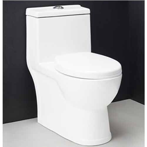 Ceramic One Piece Toilet Seat, For Bathroom, Color : White