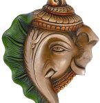 Ganesh Face Wall Hanging, Dimension : 23 × 19 × 5 Cm