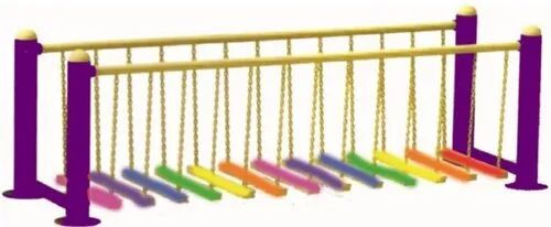 Metal Rainbow Balancing Bridge, Size : L260 X B75 X H80 Cm
