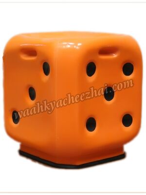 Orange Colour Dice Shaped Stool