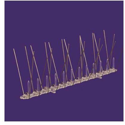 Poly Carbonate Bird Guards, Length : 12 Inch