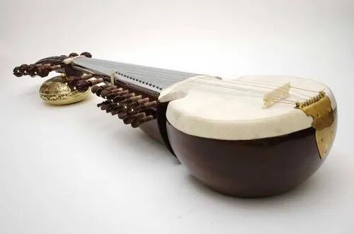 Brown Plain Wooden Sarod