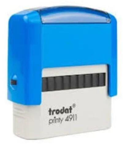 Plastic Self Inking Stamp, Color : Blue