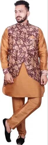 Mens Pathani Suit With Jacket, Size : 36-42