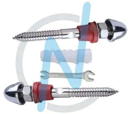 Stainless Steel Wall Hung Bolt, Color : Silver