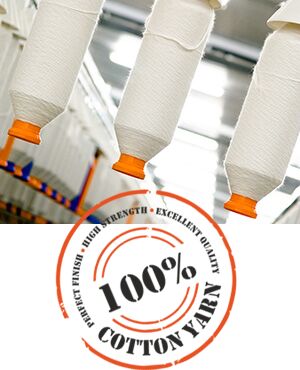 Cotton yarn, Pattern : Plain