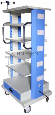 Stainless Steel Hospital Monitor Trolley