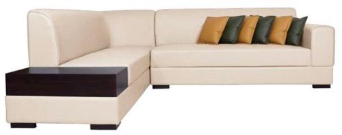 Six Seater L Shape Sofa, Color : Cream