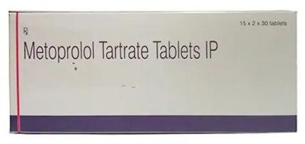 Metoprolol Tartrate Tablet, Packaging Type : Box