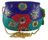 Metals Clutch Women Sling Bags, Style : Indian Handmade, Mosaic