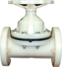 PP Diaphragm Valve Flanged End