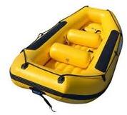 PVC Inflatable Boat, Color : Yellow