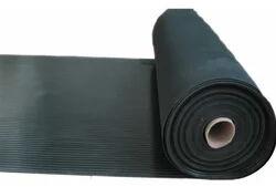 NR Ribbed Mat, Color : Black