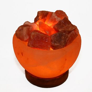 Salt Crystal Lamp, Bowl Table Lamp