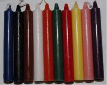 Paraffin Wax Birthday Color Candle, Shape : Stick