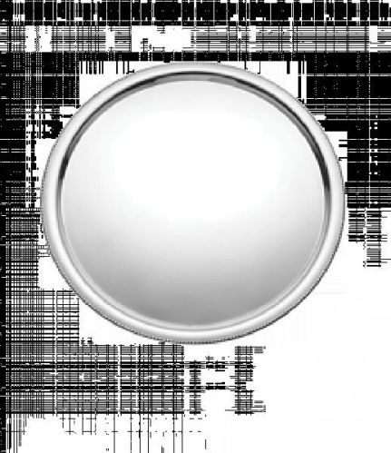 Bead Stainless Steel Mirror Round Tray, Certification : TRADEMARK CERTIFICATE