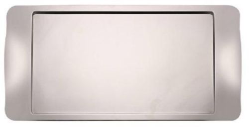 Skyra Sharp Mirror Steel 20x11 In Rectangular Tray