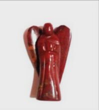 Amgel Carving Customized Gemstone Red Sunstone Angel, For Home Decoration Etc, Size : 20-25mm