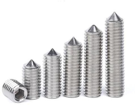 Stainless Steel Cone Point, Size : M3 To M20