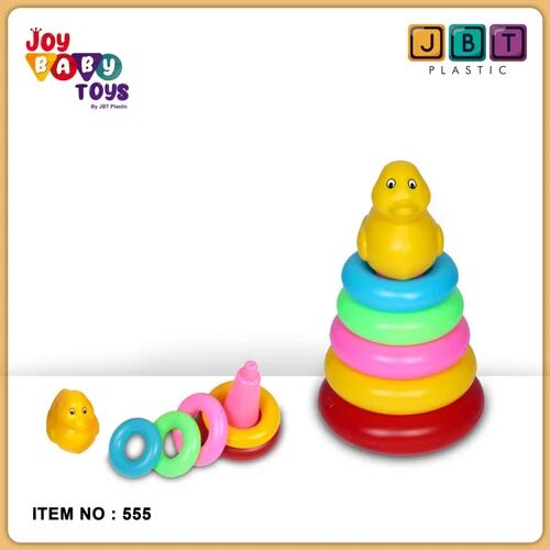 Round Plastic Duck Straking Ring Toy, Color : Multi Color