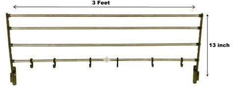 Zecado Gray Stainless Steel Cloth Dryer Stand, For Home, Hotel Balcony, Hostels