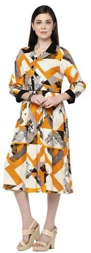 Printed Ladies Partywear Kurti, Size : Xl, Xxl