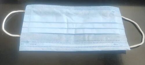 Blue  Non-Woven 3 Ply Face Mask, For Surgical