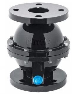 Nirmit Black Plastic Non Return Valve, Valve Size : 4inch