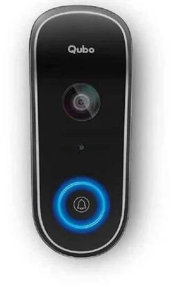 Plastic/Metal Wireless Video Doorbell, Color : Black