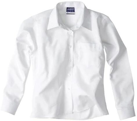 Plain Collar Neck Cotton School Shirt, Feature : Color Fastness, Softness, High Quality