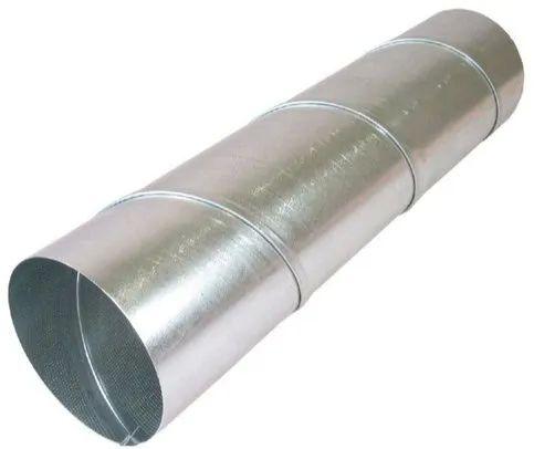 Silver Polished Galvanized Iron GI Spiral Round Duct, Feature : Fine Finished, High Strength