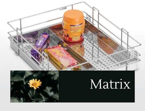 Rectangular Stainless Steel Kitchen Basket