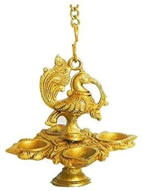 Brass Hanging Diya, Size : 20 X 4.7 X 4.7