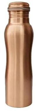 Curved Copper Water Bottle, Packaging Type : Box